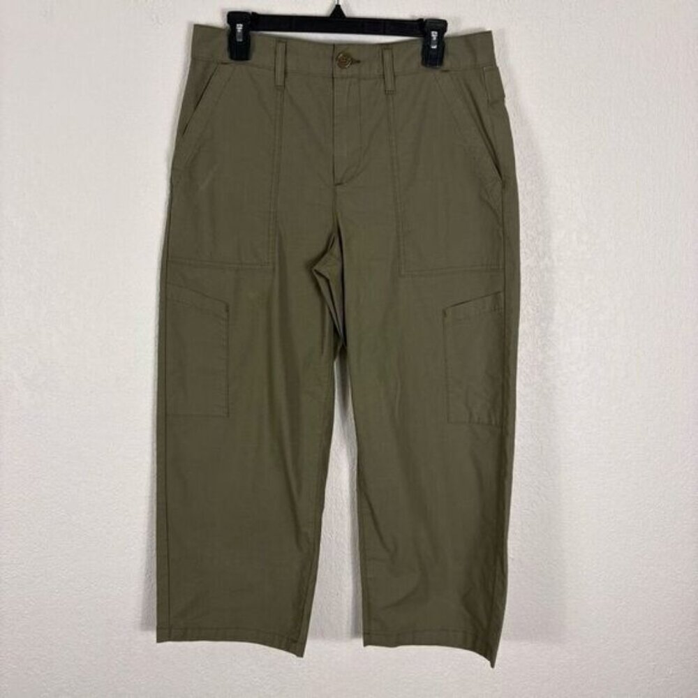 Agolde Daria Green Capri Twill Pants Women's Size 29